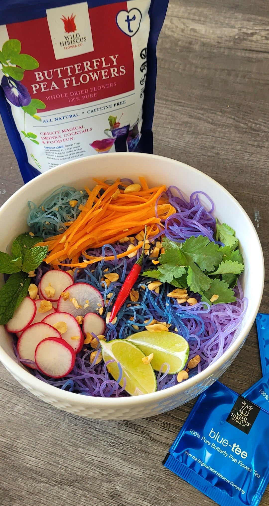 Whole Butterfly Pea Flowers 57g | Gingle Bells Gin