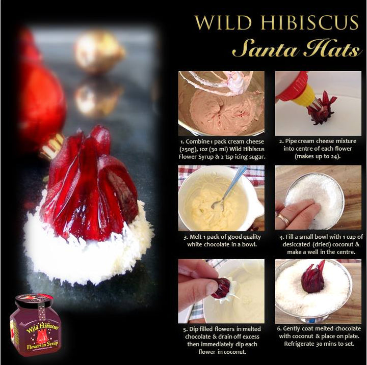 Wild Hibiscus Flowers in Syrup | Gingle Bells Gin