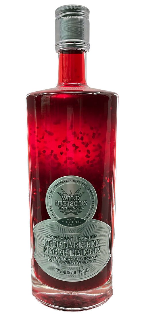 Deep Dark Red Finger Lime Gin | Gingle Bells Gin