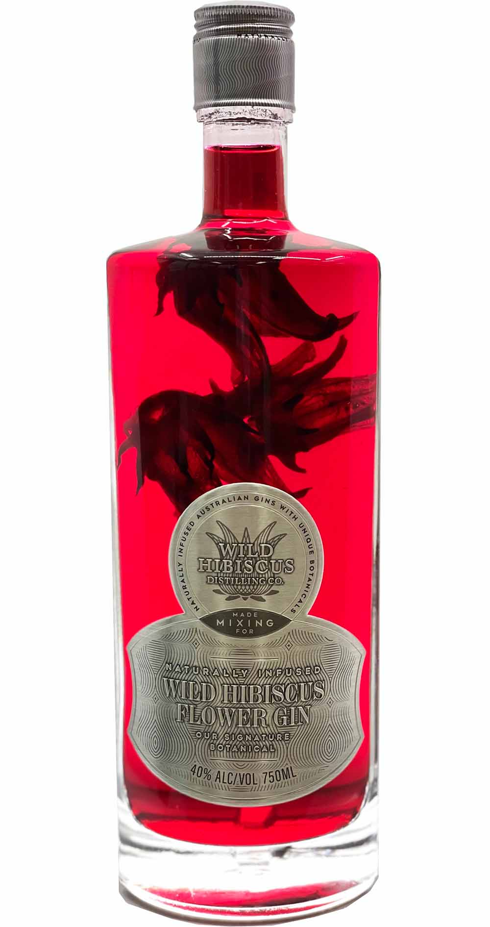 Wild Hibiscus Flower Gin with Ginger 750ml