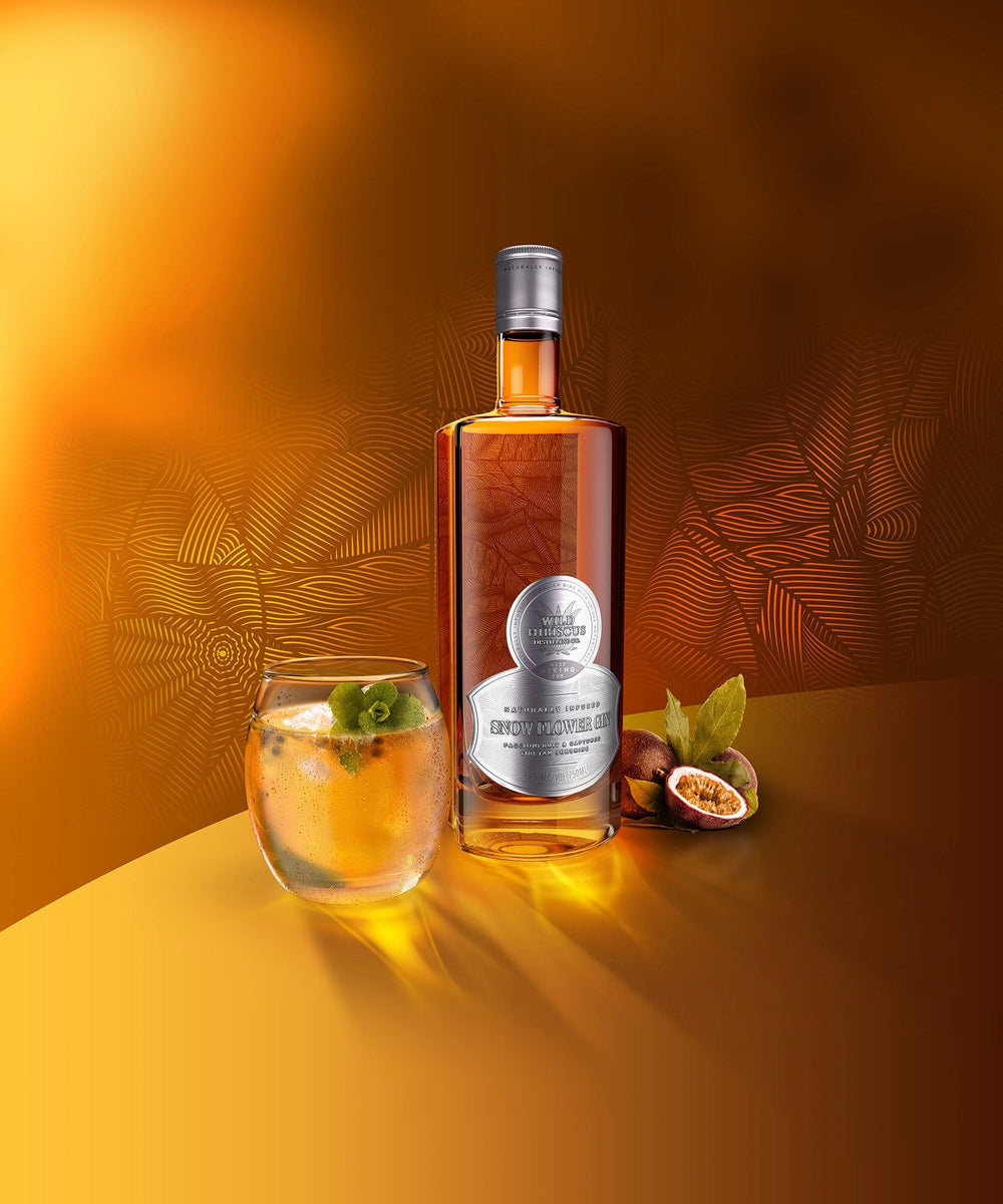 Snow Flower Passionfruit Gin 750ml & FREE Passionfruit Gin Coulis! | Gingle Bells Gin