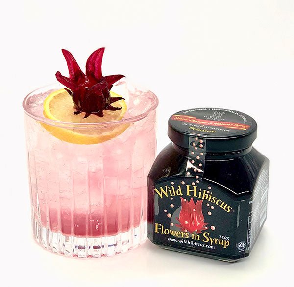 Wild Hibiscus Flowers in Syrup | Gingle Bells Gin
