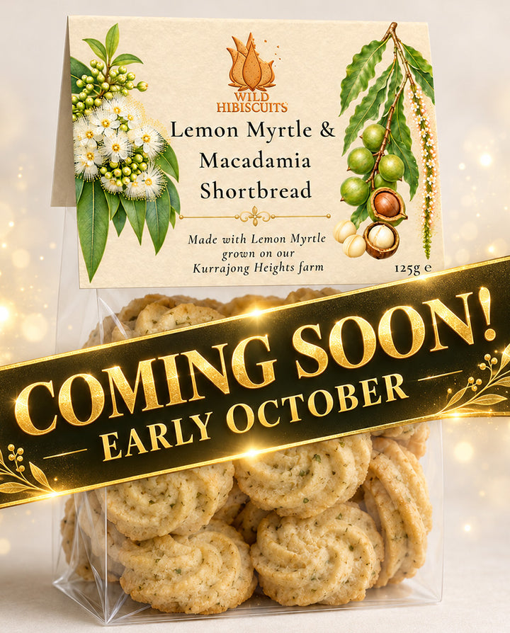 Lemon Myrtle Macadamia Shortbread 125g