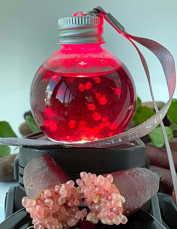 Deep Dark Red Finger Lime Gin Bauble 50ml
