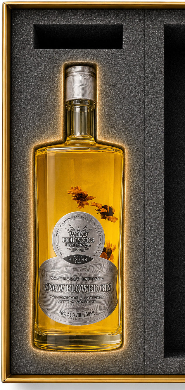Snow Flower Passionfruit Gin 750ml & FREE Passionfruit Gin Coulis!