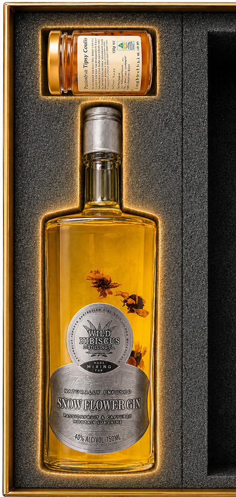 Snow Flower Passionfruit Gin 750ml & FREE Passionfruit Coulis!