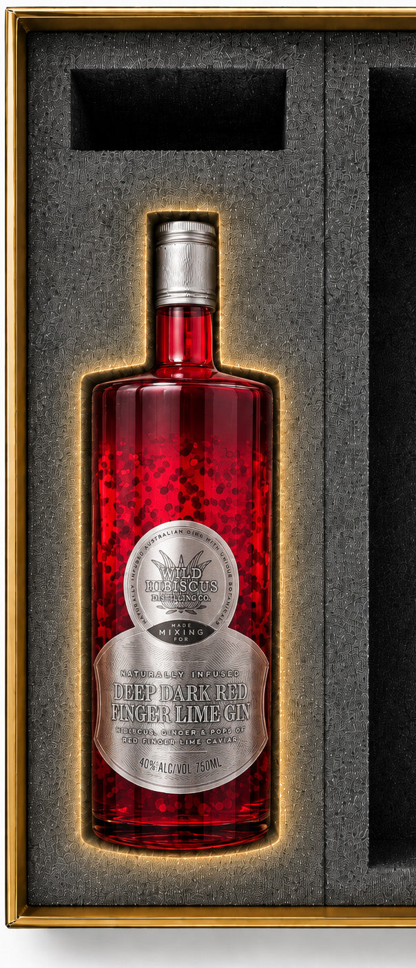 Deep Dark Red Finger Lime Gin