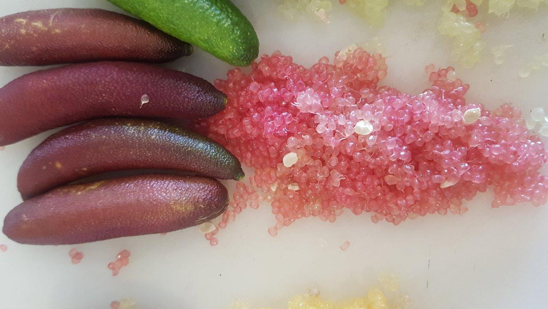 Fresh Pink & Green Finger Limes 200g Punnet
