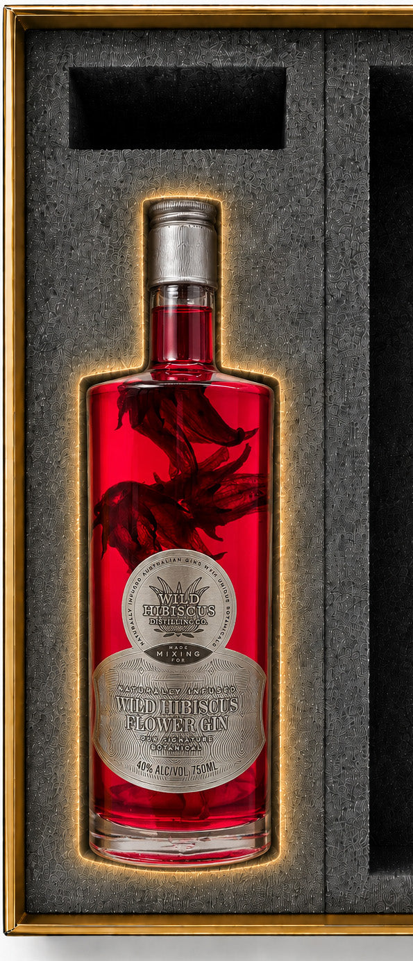 Wild Hibiscus Flower Gin with ginger 750ml & FREE Jam