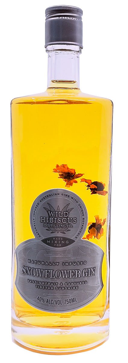 Snow Flower Passionfruit Gin 750ml & FREE Passionfruit Gin Coulis! | Gingle Bells Gin