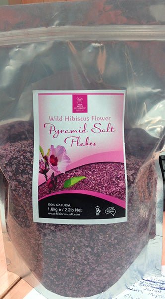 Wild Hibiscus Pyramid Salt Flakes 100g | Gingle Bells Gin