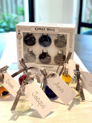 Gin Baubles - 6 SETS Gingle Bells Floral Gin Baubles (Buy 5 Get 1 Free) | Gingle Bells Gin